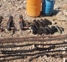 Van'da terör örgütü PKK'ya yönelik operasyonda silah ve mühimmat ele geçirildi