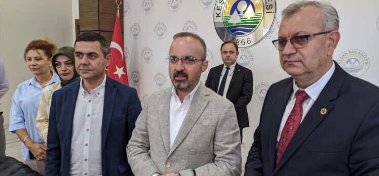 AK Parti Grup Başkanvekili Bülent Turan, Edirne'de konuştu: