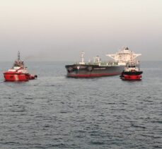 Ambarlı Limanı açığında arızalanan tanker kurtarıldı