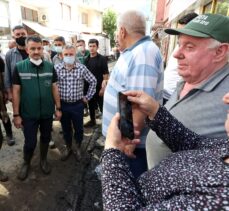Tarım ve Orman Bakanı Pakdemirli, sel bölgesi Bozkurt'ta incelemelerde bulundu:
