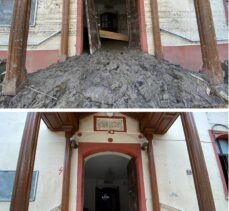 Bozkurt'taki selin ardından balçıktan temizlenen 113 yıllık cami yeni haliyle görüntülendi