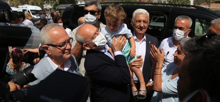 CHP Genel Başkanı Kılıçdaroğlu, Bodrum ve Milas'ta yangınlardan etkilenen mahalleleri ziyaret etti: