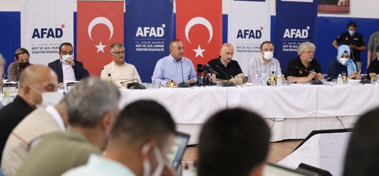 Dışişleri Bakanı Çavuşoğlu, Manavgat AFAD Koordinasyon Merkezi'nde konuştu: (2)