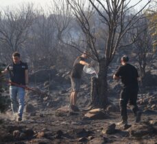 GÜNCELLEME 2 – İzmir'de makilik alanda çıkan yangına müdahale ediliyor