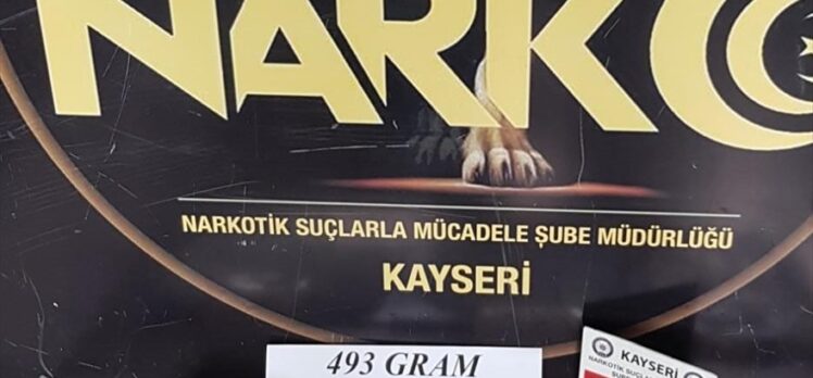 Kayseri'de yolcu otobüsünde sentetik uyuşturucu ele geçirildi