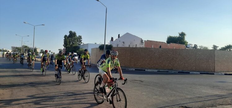 KKTC'de Maraş bölgesinin açık kısmında bisiklet sürme etkinliği gerçekleştirildi
