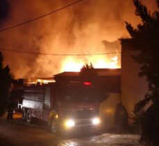 Kocaeli'de kereste fabrikasında yangın çıktı