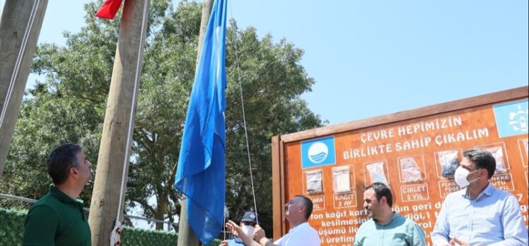 Kocaeli'de Kovanağzı Plajı'na mavi bayrak asıldı