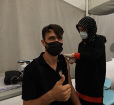 Kovid-19 aşısı yaptıran Solhansporlu voleybolcular, taraftarlara da çağrıda bulundu
