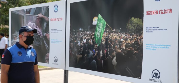 Medya-İş, Mardin'de AA'nın fotoğraflarından oluşan “Direnen Filistin” konulu sergi açtı
