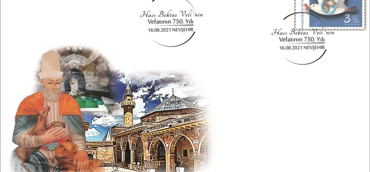 PTT “Hacı Bektaş Veli'nin Vefatının 750. yılı” konulu özel gün zarfını tedavüle çıkardı