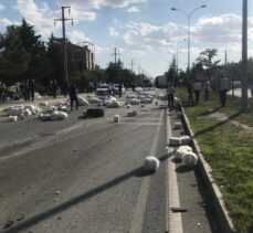 Afyonkarahisar'da zincirleme trafik kazasında 1 kişi öldü, 4 kişi yaralandı