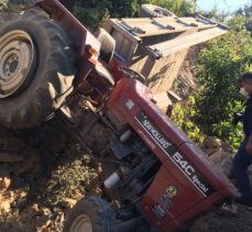 Alanya'da uçuruma yuvarlanan traktörün sürücüsü öldü
