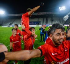 Avrupa şampiyonu Ampute Futbol Milli Takımı, kupasını aldı