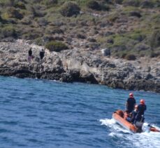 Aydın'da Türk kara sularına itilen 2 düzensiz göçmen kurtarıldı