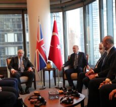 Cumhurbaşkanı Erdoğan, New York'ta İngiltere Başbakanı Johnson'u kabul ediyor