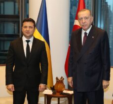 Cumhurbaşkanı Erdoğan, New York'ta, Ukrayna Devlet Başkanı Zelenskiy ile bir araya geldi