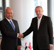 Cumhurbaşkanı Erdoğan, New York'ta Irak Cumhurbaşkanı Salih ile bir araya geldi