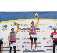 Genç milli biatloncu Ebru Tuncer'den Romanya'da bronz madalya