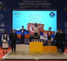 Gençler ve 23 Yaş Altı Avrupa Halter Şampiyonası'nda Asuman Ayhan, Avrupa ikincisi oldu