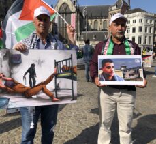 Hollanda'da İsrail hapishanelerindeki Filistinli tutuklularla dayanışma gösterisi