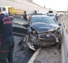 Kocaeli'de 6 aracın karıştığı zincirleme trafik kazasında 1 kişi yaralandı