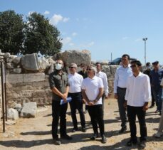 Kültür ve Turizm Bakan Yardımcısı Demircan, Patara Antik Kenti'nde incelemelerde bulundu
