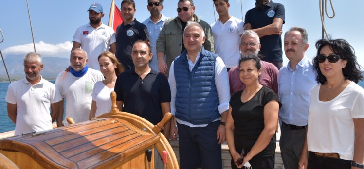Kültür ve Turizm Bakanı Ersoy, Datça'da Osmanlı dönemi gemi batığına dalış yaptı: