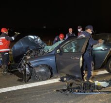 Kuzey Marmara Otoyolu'nda otomobilin tıra çarpması sonucu 1 kişi öldü