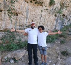 Türkiye'nin en zorlu kaya rotalarından birini 14 yaşında tırmandı