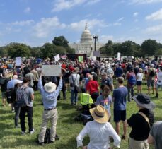 Washington'da Kongre baskınında tutuklananlar için destek gösterisi düzenlendi