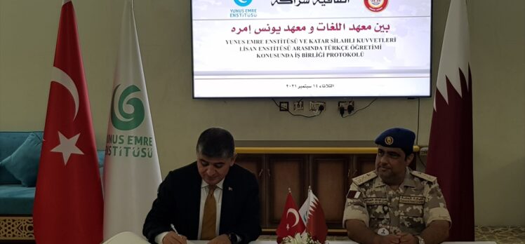 Yunus Emre Enstitüsü (YEE), Katar Silahlı Kuvvetleri personeline “Türkçe” öğretecek