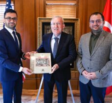 AA yöneticileri Çağlar ve Peru, Washington Büyükelçisi Mercan'ı ziyaret etti