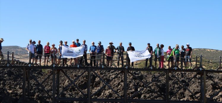 Alman doğa yürüyüşçüleri Kula Volkanik Jeoparkı'nı ziyaret etti