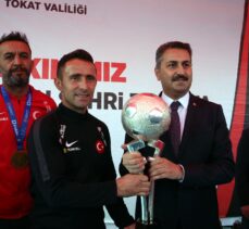 Avrupa şampiyonu Ampute Milli Futbol Takımı Tokat'ta coşkuyla karşılandı
