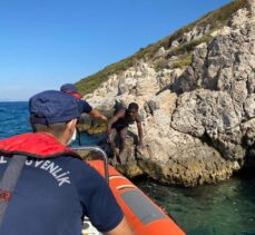 Aydın'da Türk kara sularına itilen 1 düzensiz göçmen kurtarıldı