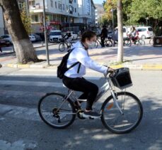 Çankırı'da bisiklet ve scooter kullanımını teşvik etmek için tur düzenlendi