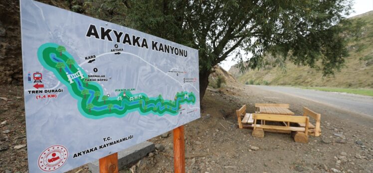 Çöpten arındırılan Akyaka Kanyonu'nun bir bölümü turizme kazandırıldı