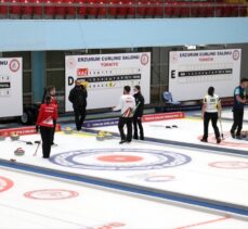 Curlingde 2022 Kış Olimpiyat Oyunları ön eleme müsabakaları Erzurum'da başladı