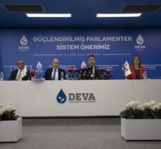 DEVA Partisi Genel Başkanı Babacan, partisinin “güçlendirilmiş parlamenter sistem çalışması”nı açıkladı: