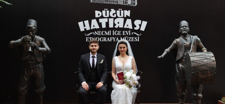 Edirne'de Rumeli ve Balkan düğünlerinin anlatıldığı müzede ilk nikah kıyıldı