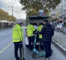 İstanbul'da polisten scooter denetimi
