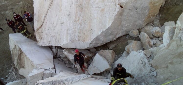 Konya'da maden ocağında iki kayanın arasında sıkışan kişi öldü