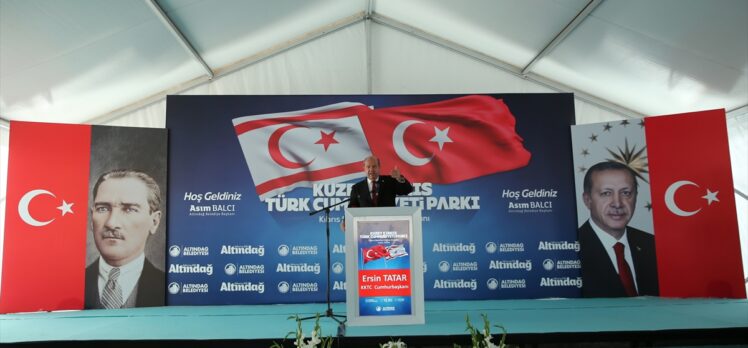 Cumhurbaşkanı Yardımcısı Oktay, Altındağ Belediyesi Kıbrıs Şehitleri Parkı Açılış Töreni'nde konuştu: