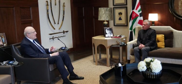 Lübnan Başbakanı Mikati, Amman'da Ürdün Kralı Abdullah'la “iş birliğini genişletmeyi” görüştü