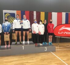 Milli badmintoncular Litvanya'da biri altın 4 madalya kazandı