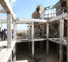 Nevşehir'de cami inşaatındaki göçükte bir işçi yaralandı