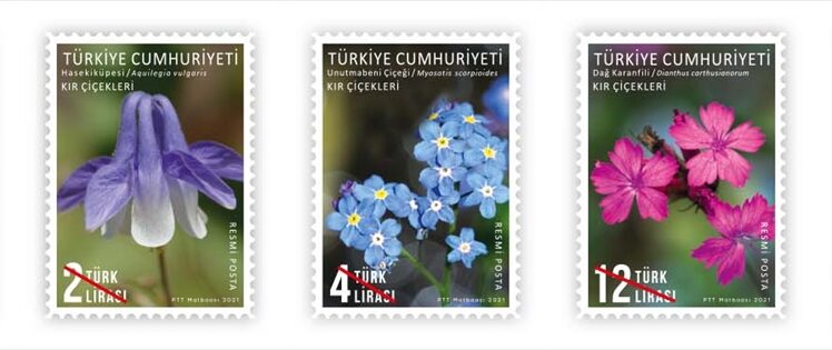 PTT “Kır Çiçekleri” konulu posta pullarını tedavüle sundu