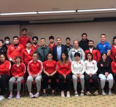 Türkiye Judo Federasyonu Başkanı Huysuz'dan milli takım kampına ziyaret