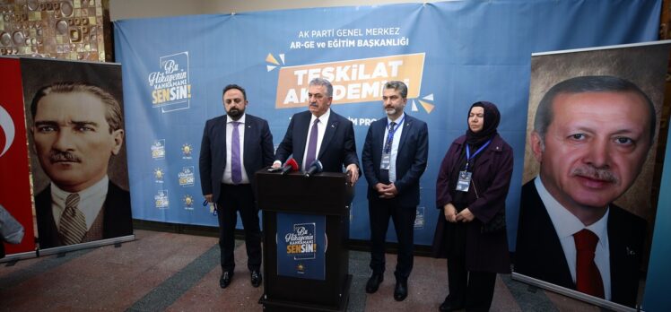AK Parti'li Yazıcı, Trabzon'da “Teşkilat Akademisi Liderlik Okulu Eğitim Programı”na katıldı: